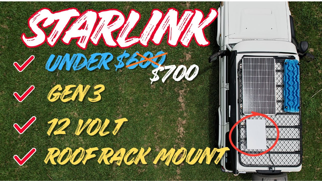 Установка Starlink Gen 3 и настройка 12 В менее чем за 700 долларов.