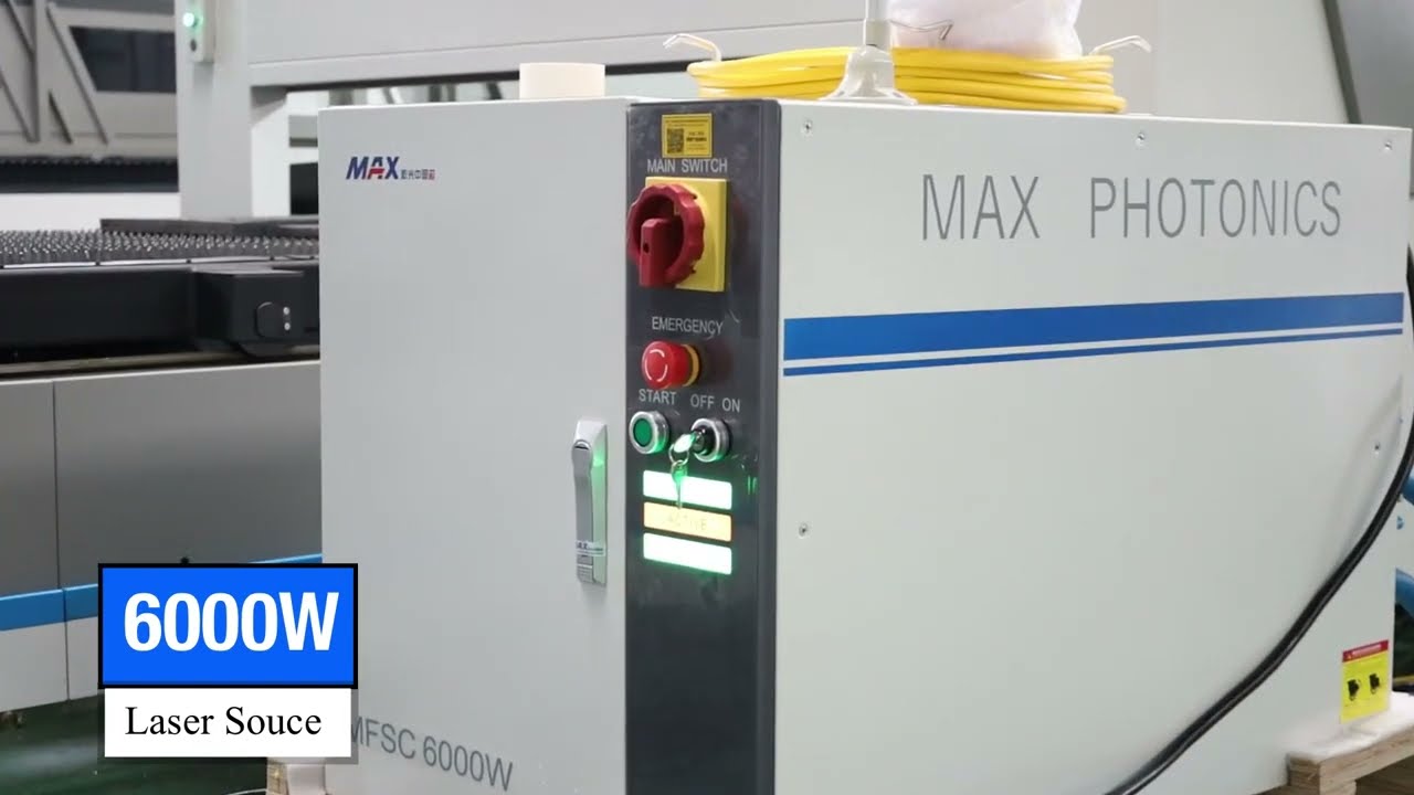 6000W MAX Fiber Laser Cutting Machine, 6Kw Smartline 6000watt cutter 30mm thick mild steel
