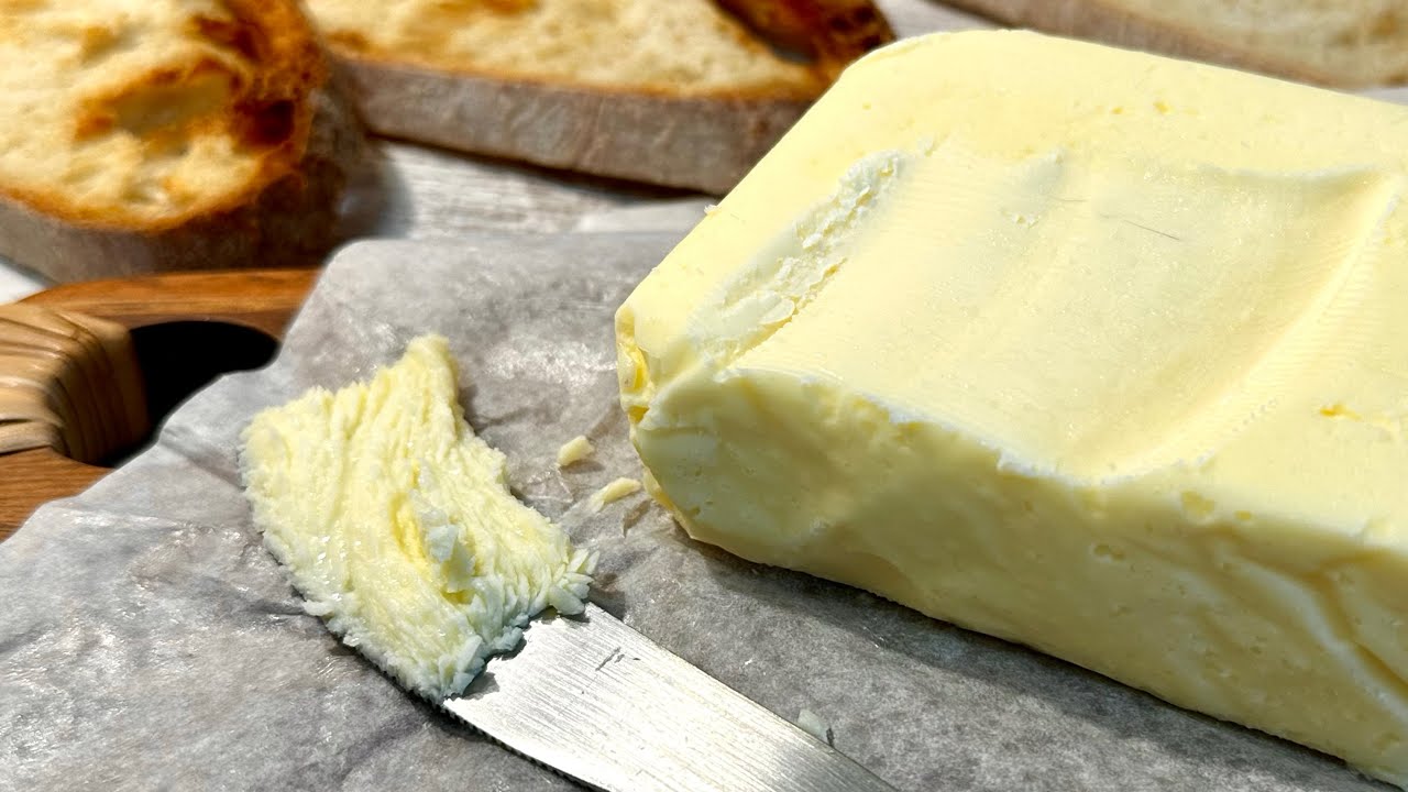 C&oacute;mo hacer MANTEQUILLA CASERA &iexcl;F&aacute;cil y con solo 1 ingrediente! 🧈👨🏻&zwj;🍳