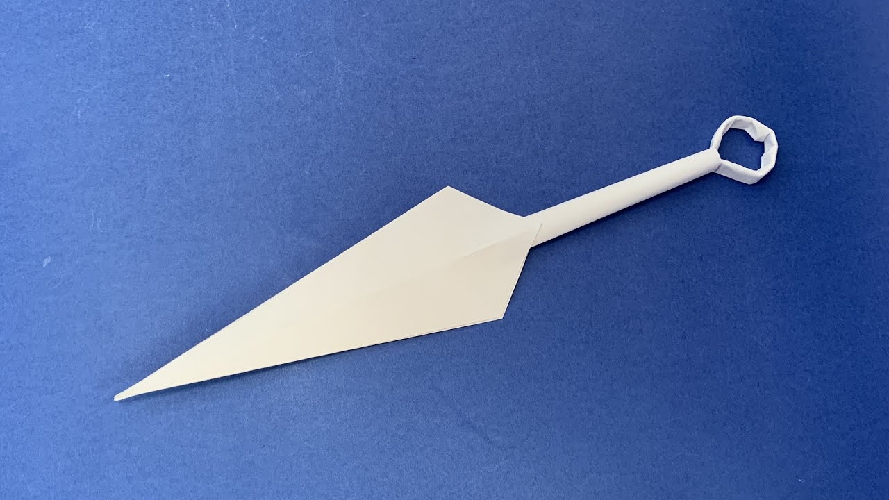 Jak Zrobić Nóż Kunai z Papieru | NIESAMOWITE PAPIEROWE BRONIE NINJA | Bronie z Papieru