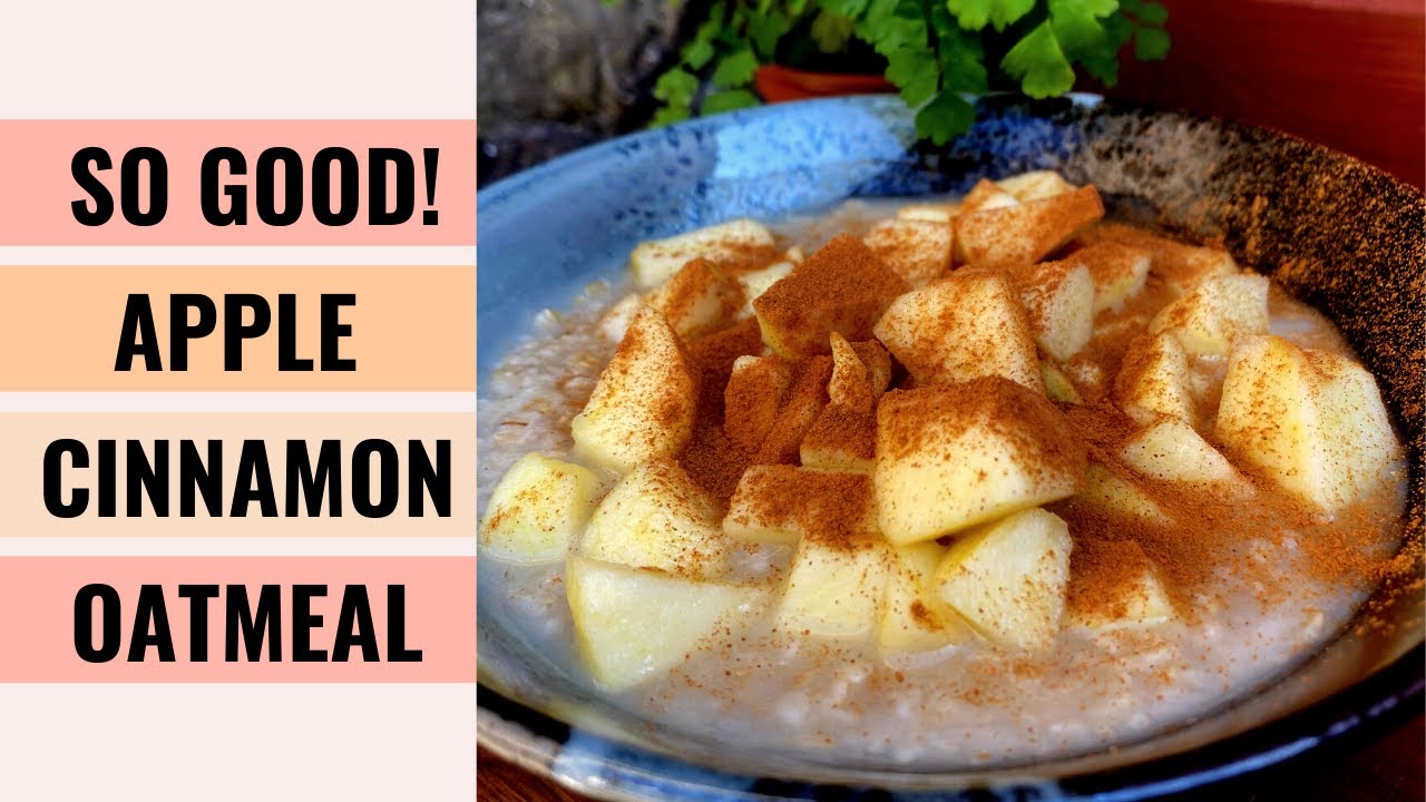 So Good! Healthy Apple Cinnamon Oatmeal with Honey For Breakfast 💕｜Dairy Free | Aunty Mary Cooks ❤️