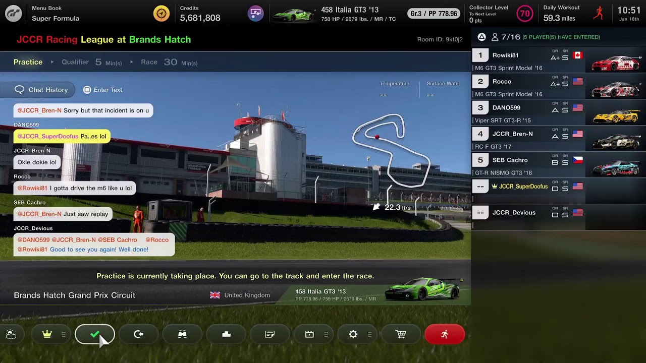 🟢Live - GT 7 JCCR Racing League at Brands Hatch