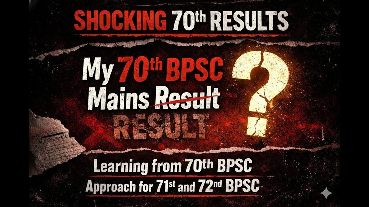 My 70th BPSC Mains Result ? Learnings & Roadmap for 71st and 72nd BPSC Mains. @BPSCBhai