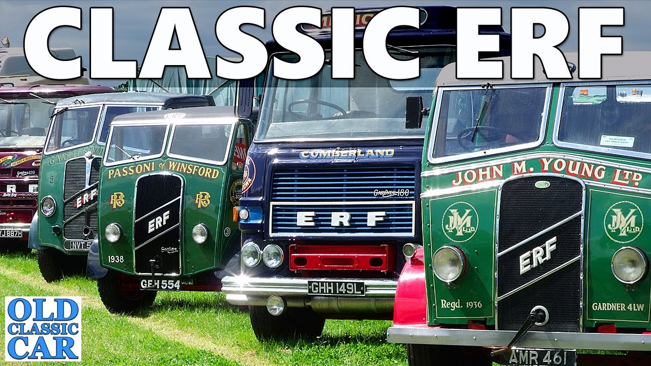 Classic ERF lorries including the ERF KV, LV, A series etc & pre-war trucks 1930s-1990s