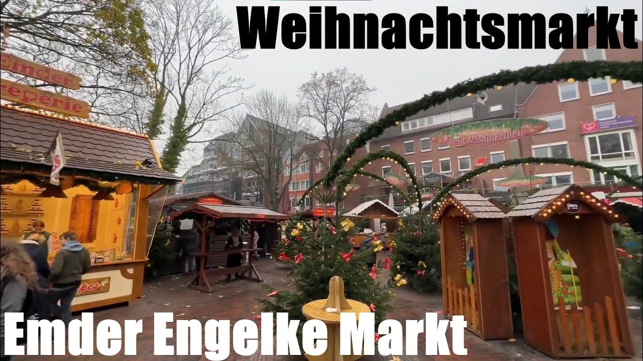 Emder Engelke Markt (Weihnachtsmarkt in Emden, Ostfriesland) - Christinas market in Lower Saxony