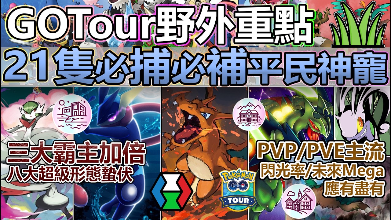 【Pokémon GO】三大屬性霸主加倍、八大超級形態蟄伏！2026全球GOTour野外狩獵重點全面解析！(推薦優先捕抓對象/加倍寶可夢最新定位與實用性分析/PVP或PVE首選補充戰力寶可夢等等！)