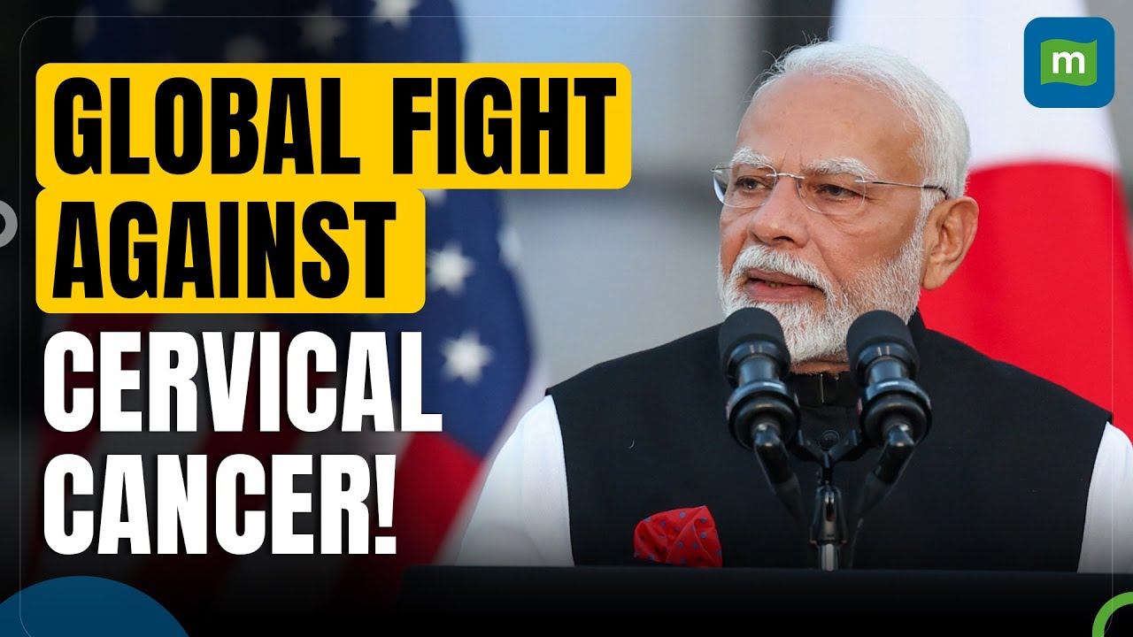 Quad Cancer Moonshot PM Modi pledges $7 5 million to combat global cervical cancer | N18G