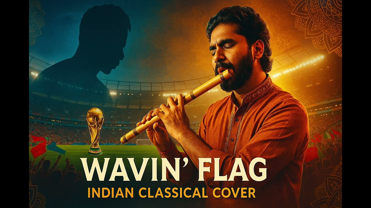 Wavin&rsquo; Flag &ndash; Indian Classical Cover | FIFA World Cup | Powerful Flute & Tabla Version