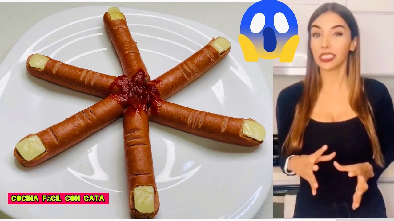 DEDOS DE SALCHICHAS 😱🌭 ESPECIAL RECETAS HALLOWEEN !!!!
