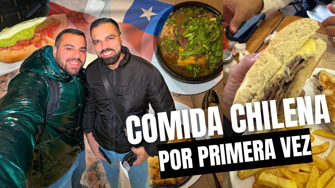 PROBANDO COMIDA TÍPICA CHILENA 🇨🇱| ¡QUEDAMOS SORPRENDIDOS! 😳