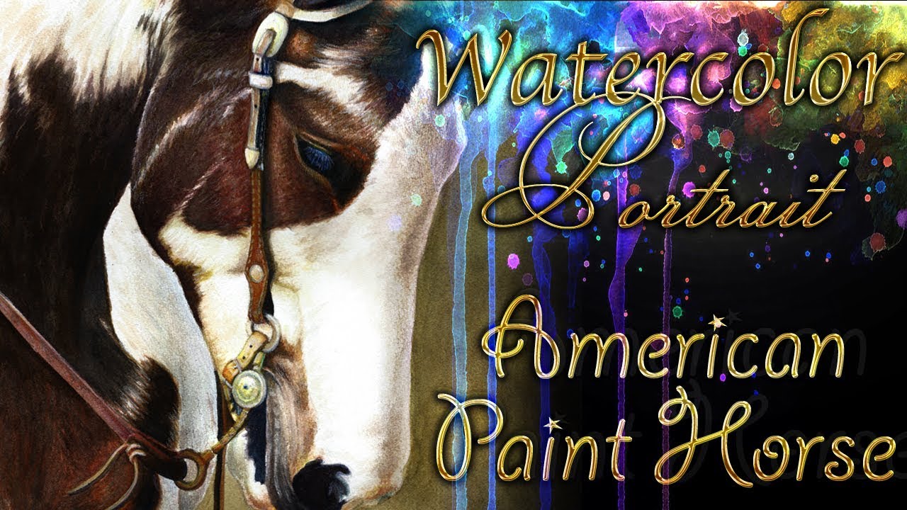 Horse Portrait in Watercolor