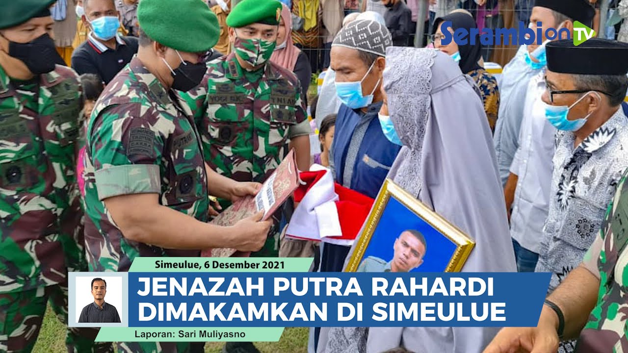 Jenazah Sertu Anumerta Putra Rahardi Dimakamkan di Simeulue, Dipimpin Langsung Kasdam IM