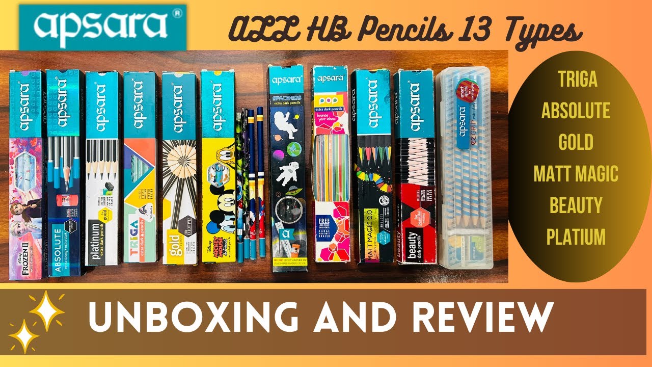 Biggest HB Pencils Collection of (apsara Brand) Review