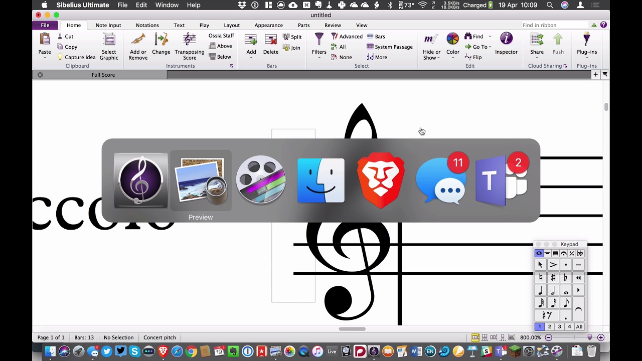 Music Notation & Publishing - Cutaway score in Sibelius