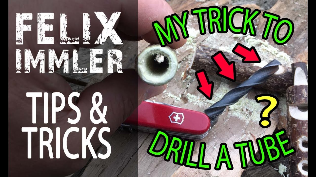 Victorinox Tips & Tricks (22/40) - How to drill a tube over 10cm length with a Swiss Army Knife.