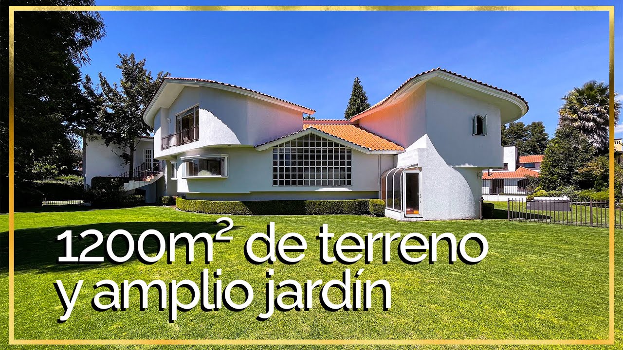 1746 - Residencia moderna con 1200m2 de Terreno, en venta ubicada en Metepec, Estado de México