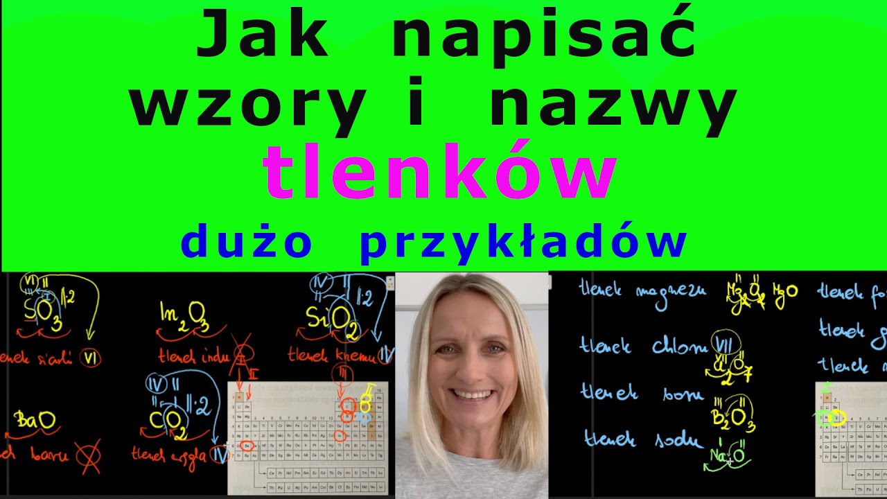 Jak napisać WZÓR i NAZWĘ TLENKU? Krok po kroku. Chemia#64