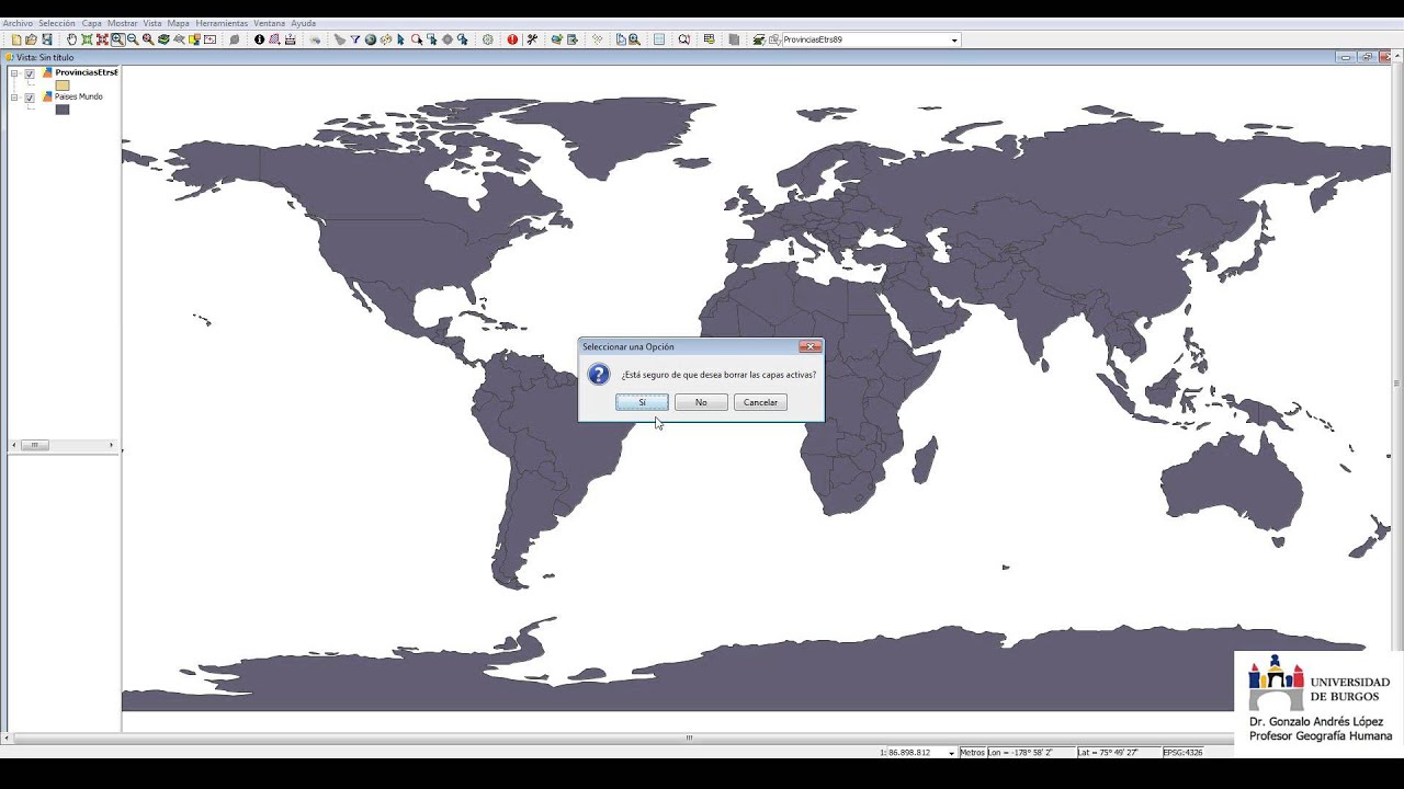 Tutorial gvSIG. 15   Visualizar capas con diferente CRS