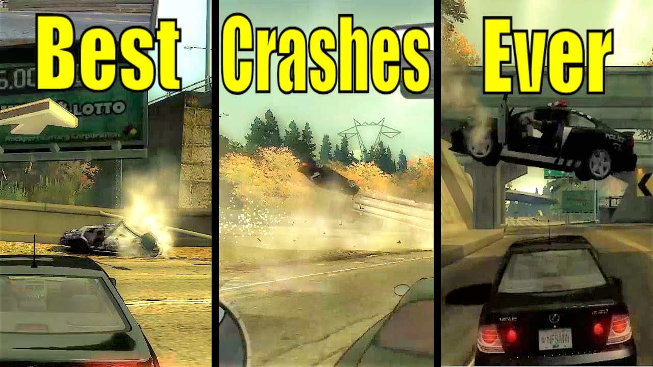 NFS Most Wanted The 3 Best Crashes Ever Recorded