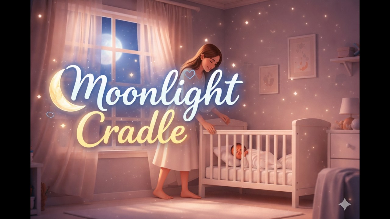 Moonlight Cradle || Soft Baby Sleep Music || Relaxing Bedtime Lullaby || Lullaby ||Cloud Club Rhymes