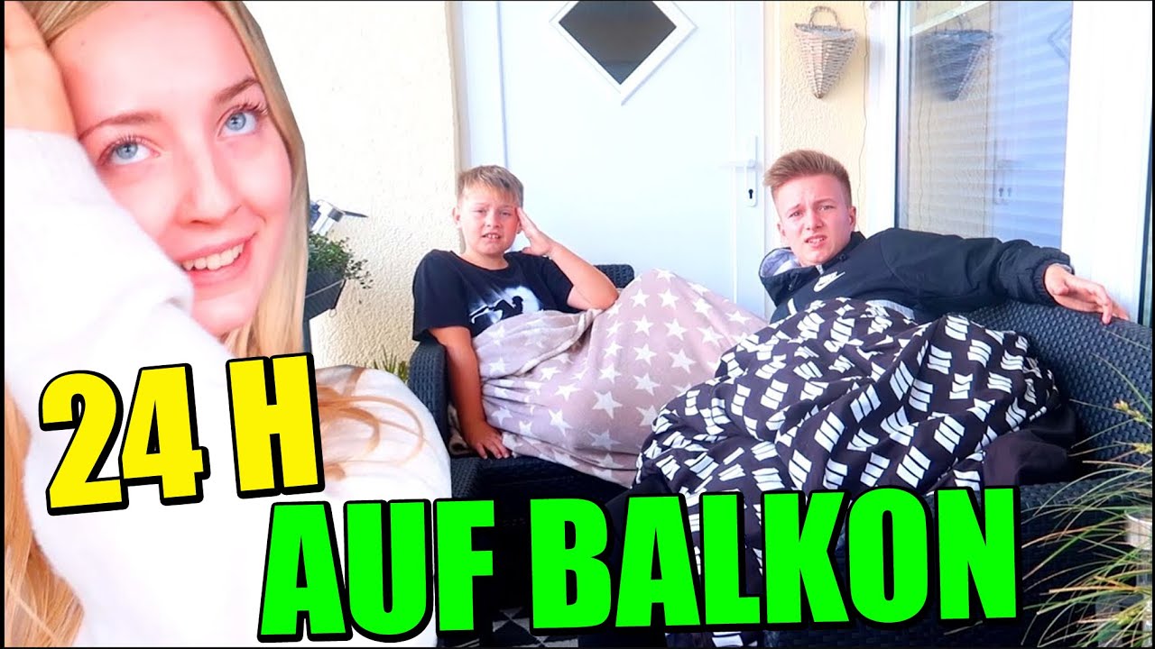 24 STUNDEN AUF DEM BALKON 🤣 TipTapTube