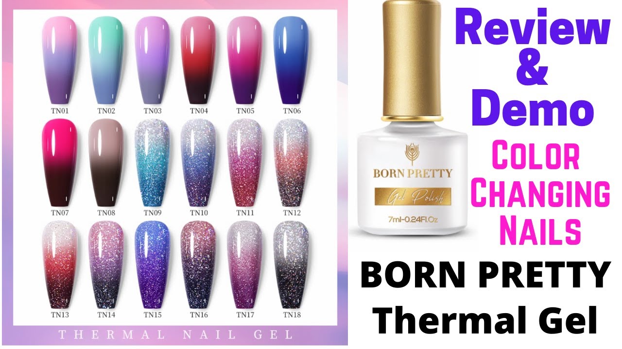 How does Temperature Changing Nail Polish work? BORN PRETTY Thermal Nail Gel | DesignYourNailsByIsha