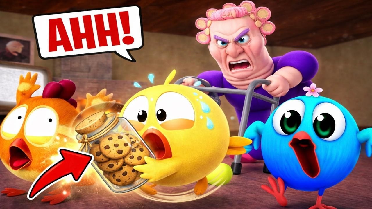 WE STOLE GRANDMA&rsquo;S COOKIES&hellip; SHE WENT CRAZY! 😡🍪 | chicky chukpa and Pingoo bird Plays