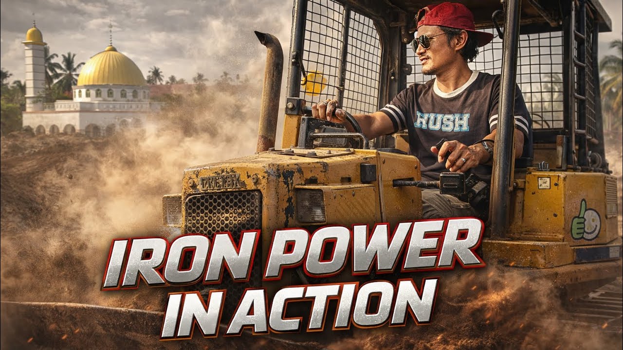 IRON POWER IN ACTION — Bulldozer Conquering the Tough Terrain