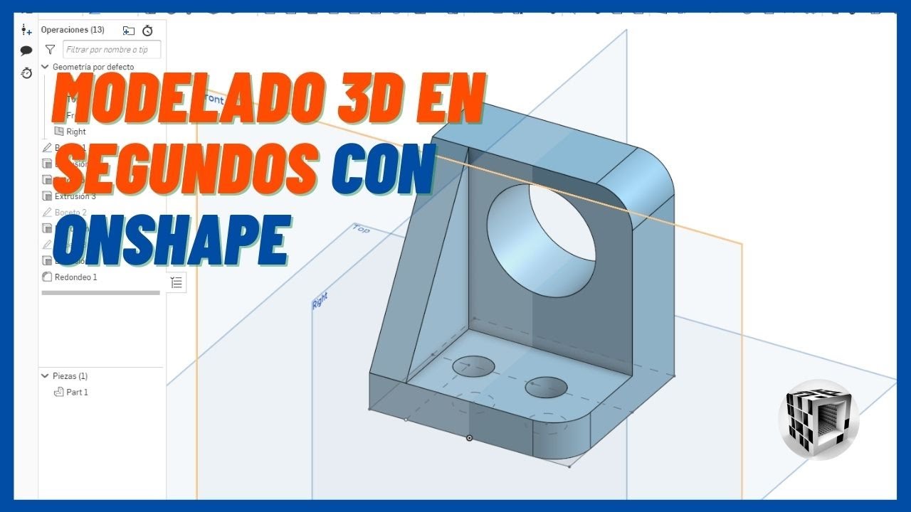 🎨🖥️ Modelado de piezas en 3D con Onshape 💻🔧