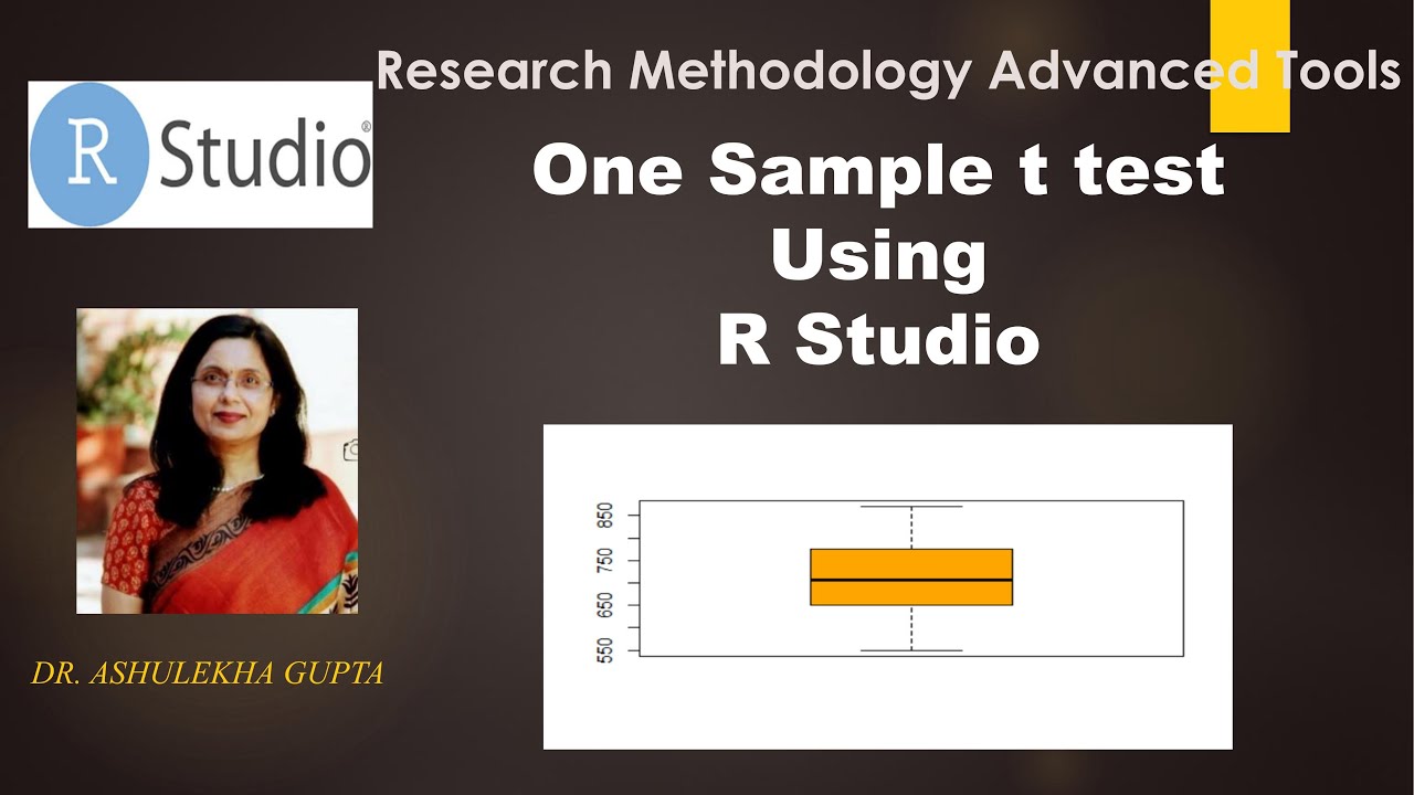 One Sample t test using R Studio (Research Methodology Advanced Tools)(r studio)(one sample t test)