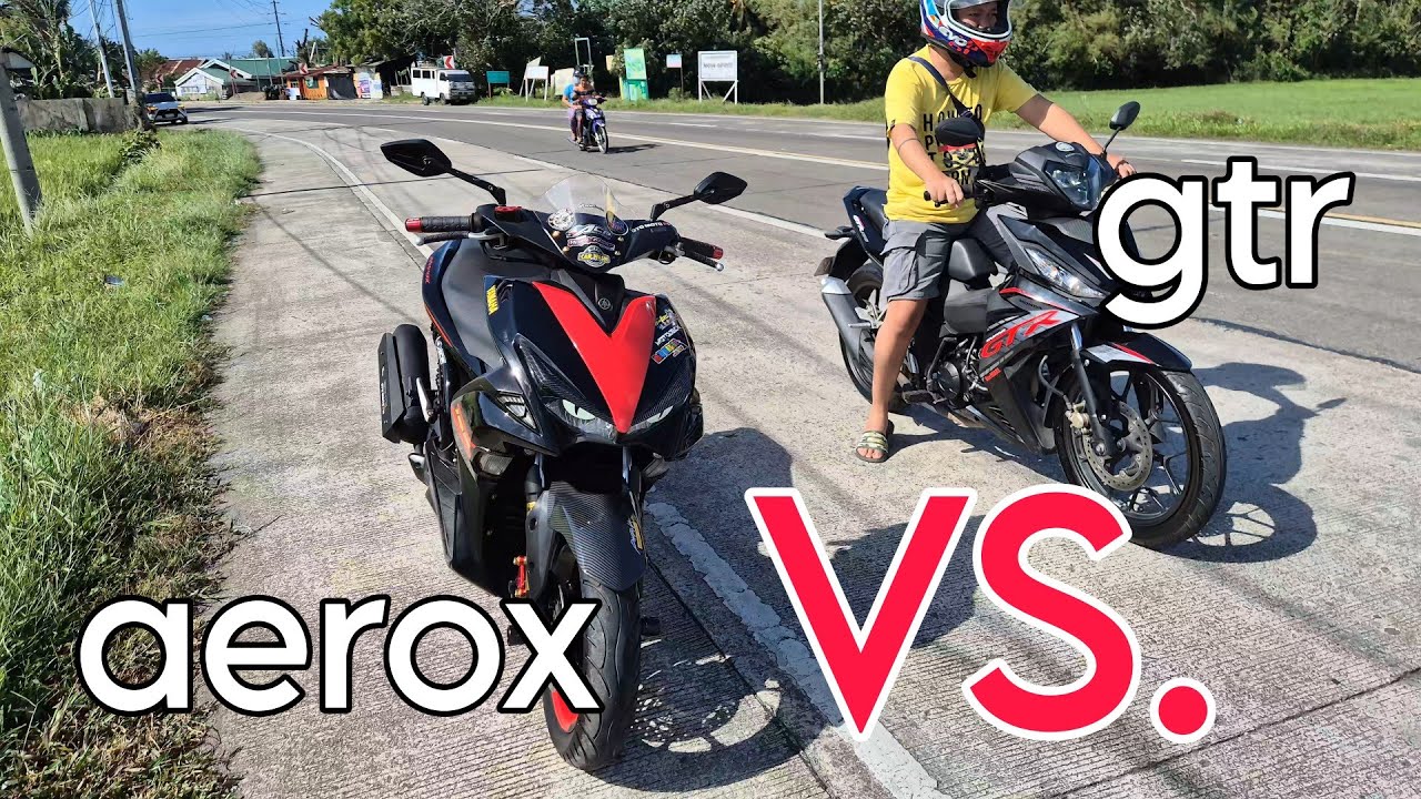 HONDA SUPRA GTR 150 (REMAPPED) VS. YAMAHA AEROX V1 (STOCK) / TEST RACE