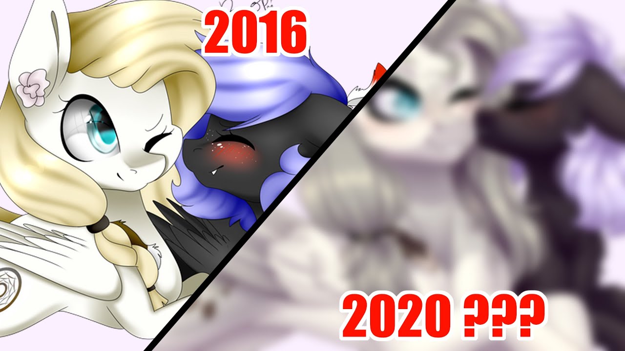 RE-DRAW 2016-2020 Hunter and Cloudy .:Speedpaint:. (MLP)