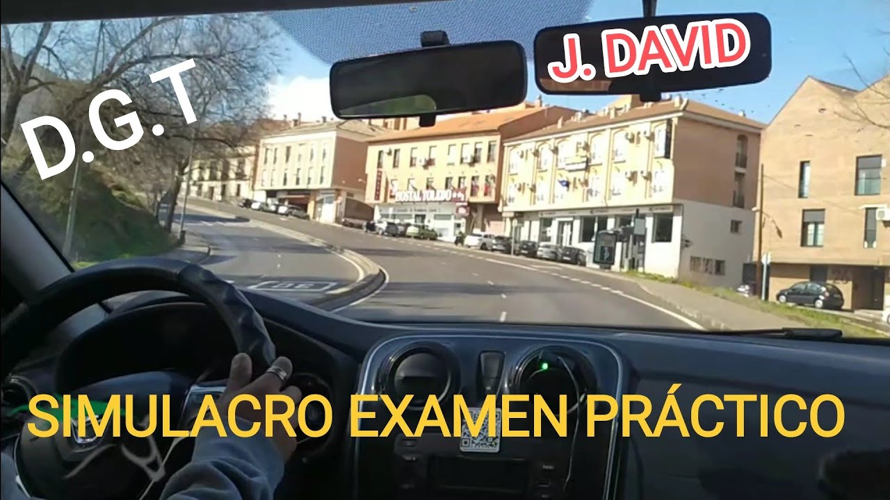 🍀Recorrido Examen J. David Simulacro Toledo #simulacro #autoescuela #dgt #manejar #examendeconducir
