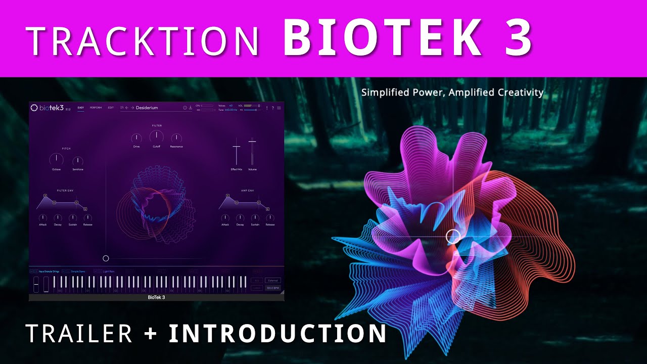Tracktion BIOTEK 3 — трейлер и введение в этот креативный VST-синтезатор