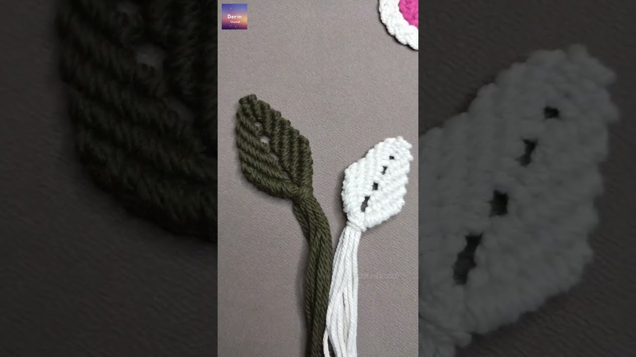 DIY macrame leaf || Macrame Leaves Pattern || Macrame Leaf Ornament || Tutorial Macrame Daun