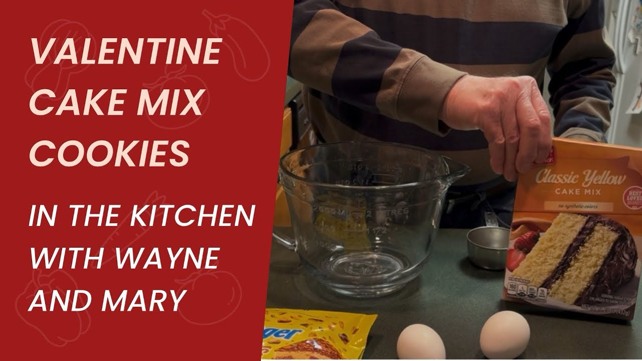 ПРОСТЫЕ ПЕЧЕНЬЯ ИЗ СМЕСИ ДЛЯ ТОРТА КО ДНЮ СВЯТОГО ВАЛЕНТИНА!