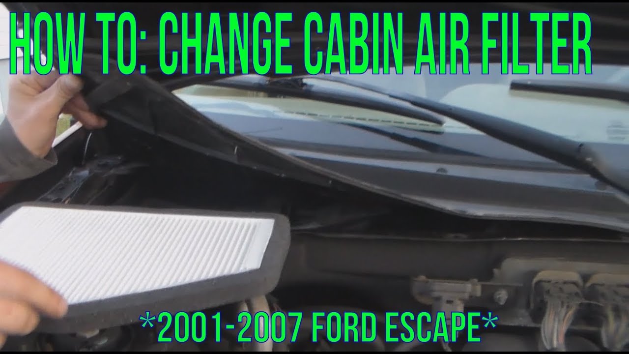 Как заменить салонный воздушный фильтр (Ford Escape 2001-2007) #fordescape #автомобиль #сделайсам...