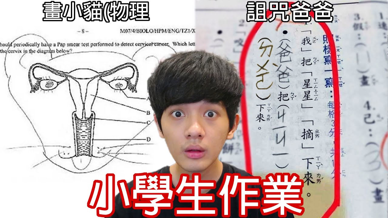 【尊】那些超搞笑的「小學生作業」神回答 ! ? 請把你心中的疑問寫成詩 :？？～？？？～？？？？。【第2頻道】