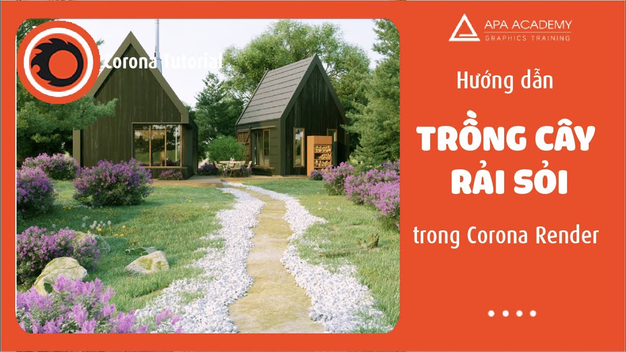 Hướng dẫn trồng cây rải sỏi bằng plugin Forest park pro trong 3Dsmax