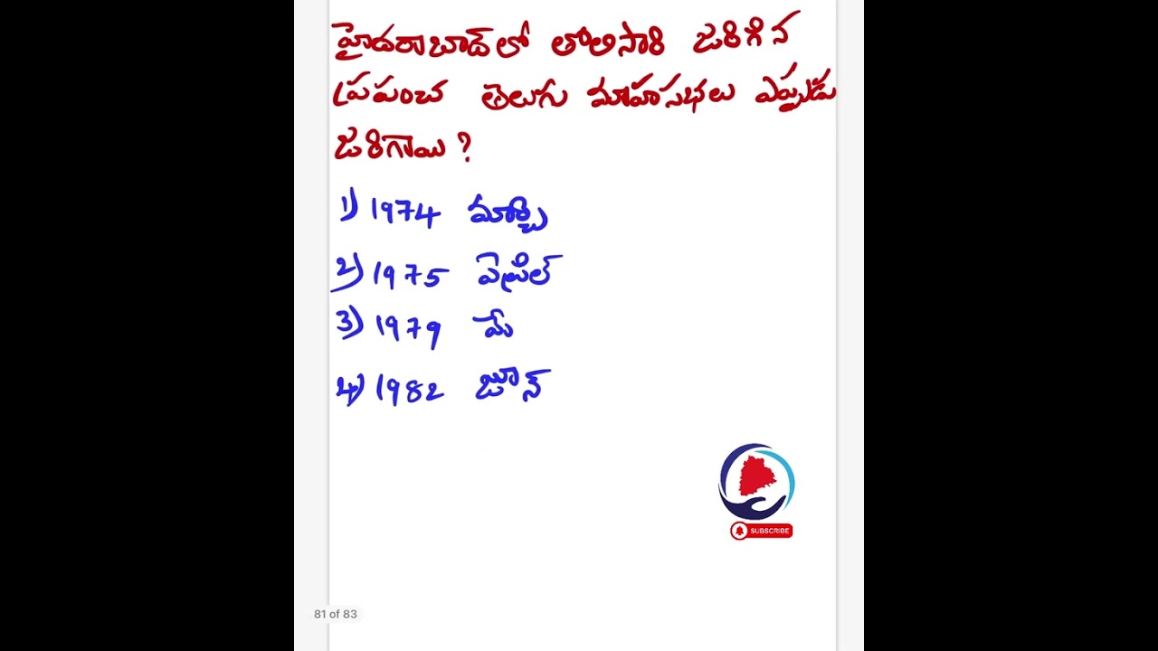 Telangana History Previous Questions Bitbank - #tspsc #exampreparation