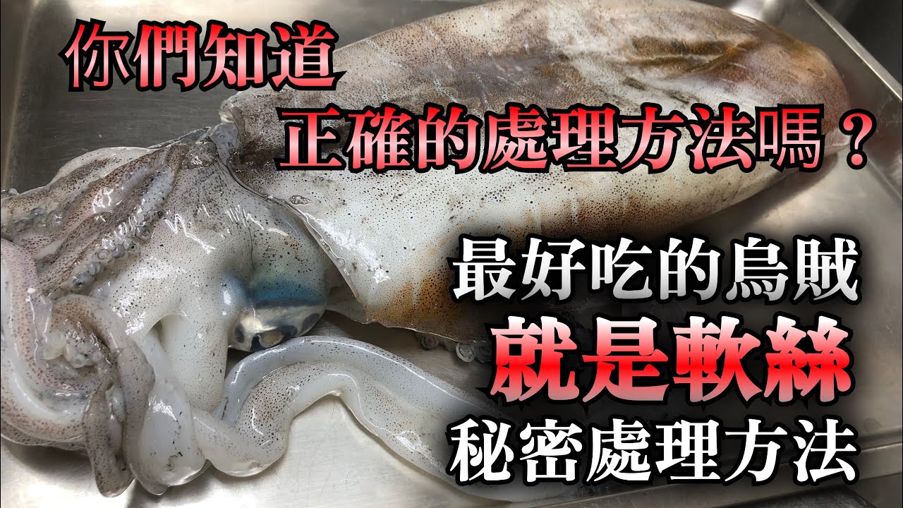 【軟絲處理方法】可能很多人不知道壽司店的特別處理方法　日本人壽司師傅介紹　用季節到的較絲做生魚片，握壽司