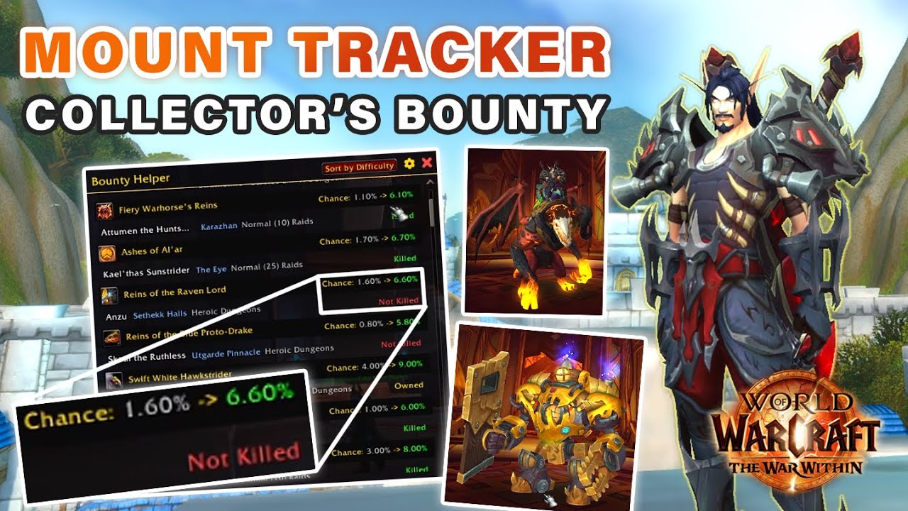 Track Which Mounts to get | Collectors Bounty Event Helper Addon ► WOW: The War Within