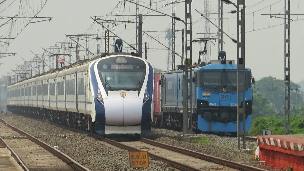 Dangerous HONKING Trains Actions: WAP-4+WAP-5+WAP-7 with LHB & ICF Trains | Indian Railways