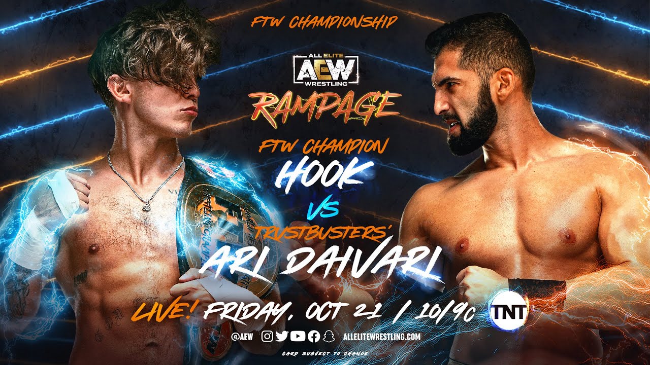 Hook v Daivari - FTW Championship - AEW Rampage - WWE 2K22 Gameplay (Xbox One)
