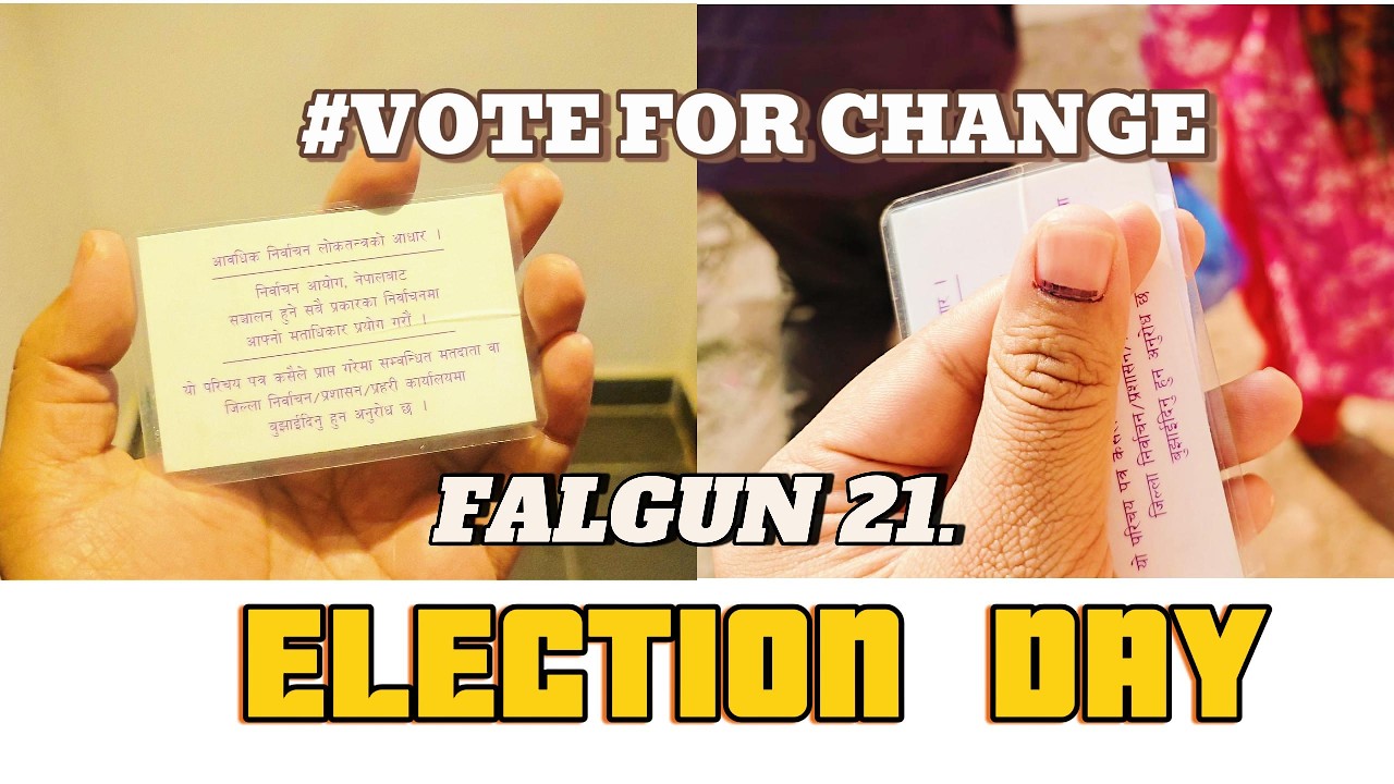 FINALLY ELECTION DAY FALGUN 21 #voteforchange #nepalelection #2082