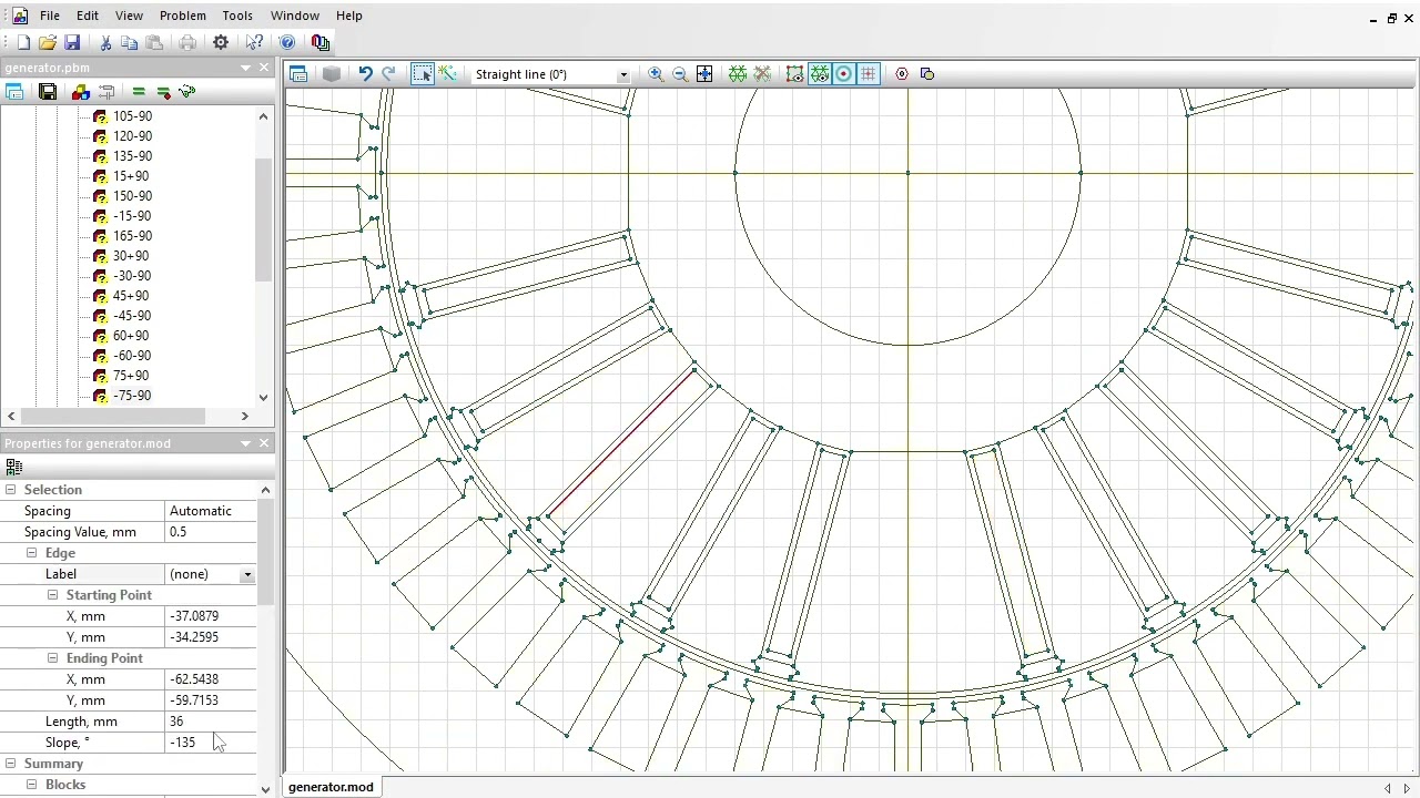 Unbalanced magnetic pull simulation with QuickField FEA software