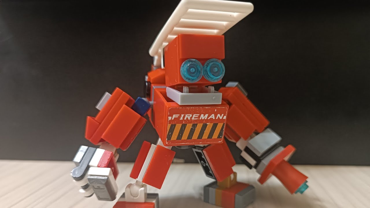 как сделать lego пожарника