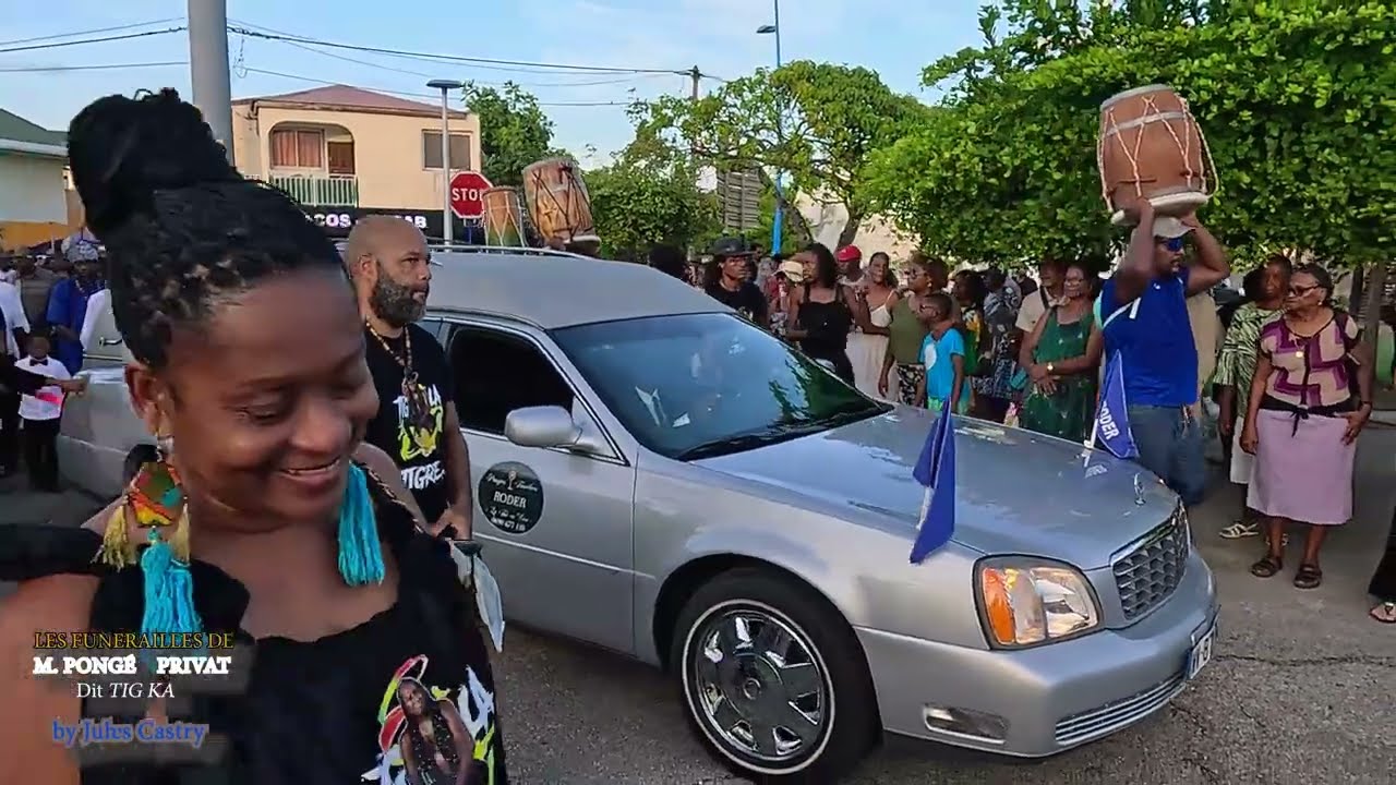 Les funérailles de TIG KA. Tué le 15 septembre, à Le Moule Guadeloupe....