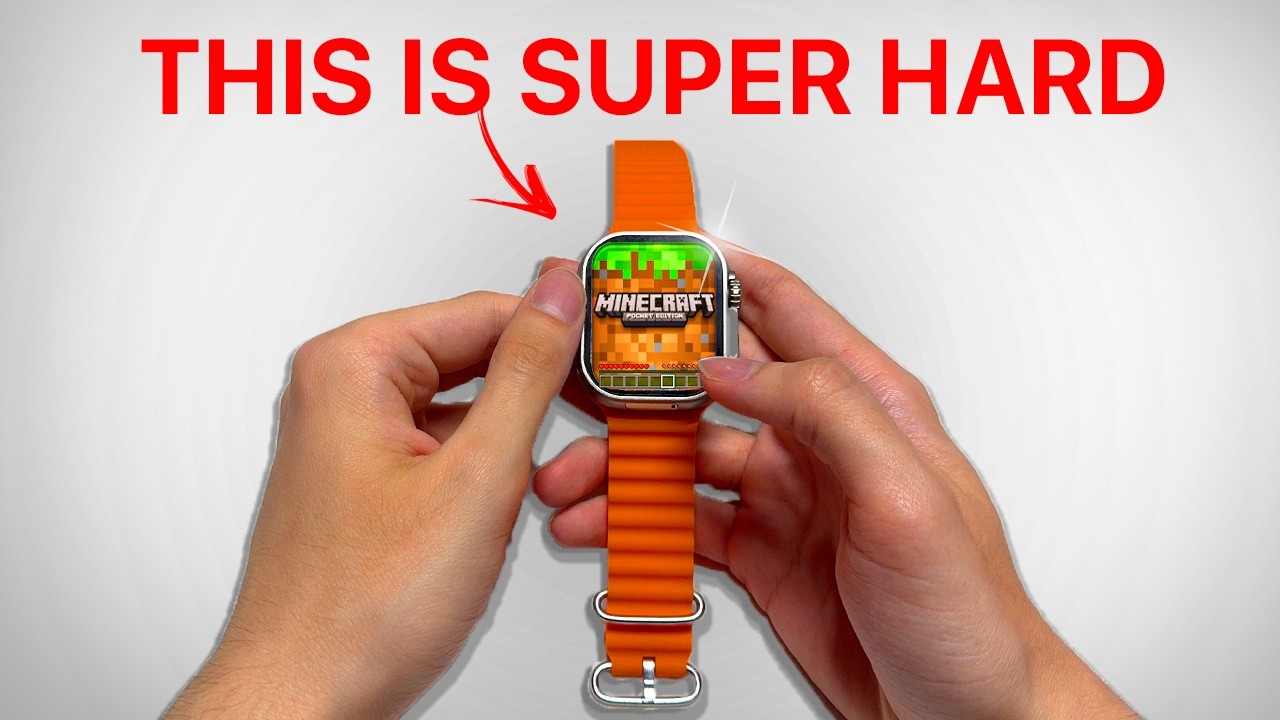 I Survived 100 Days In Minecraft... on a Watch