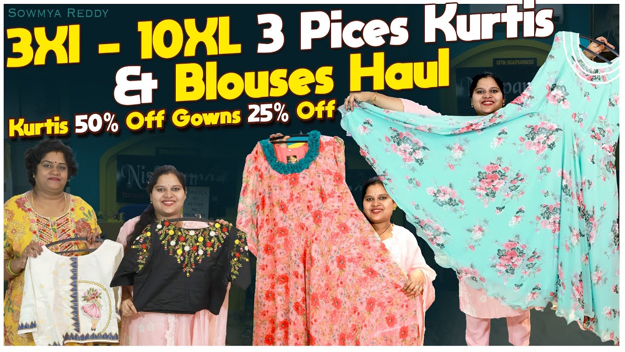 Plus Size Fashion Haul: Affordable Kurtis & Blouses in 3XL-10XL!